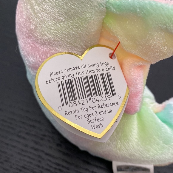 TY Beanie Baby “Neon” the Rainbow Seahorse - 1999 - Picture 9 of 10